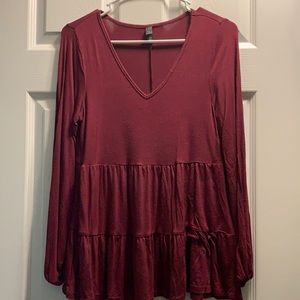Maroon long sleeve